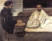 Paul Alexis faisant la lecture a Emile Zola Paul Cezanne